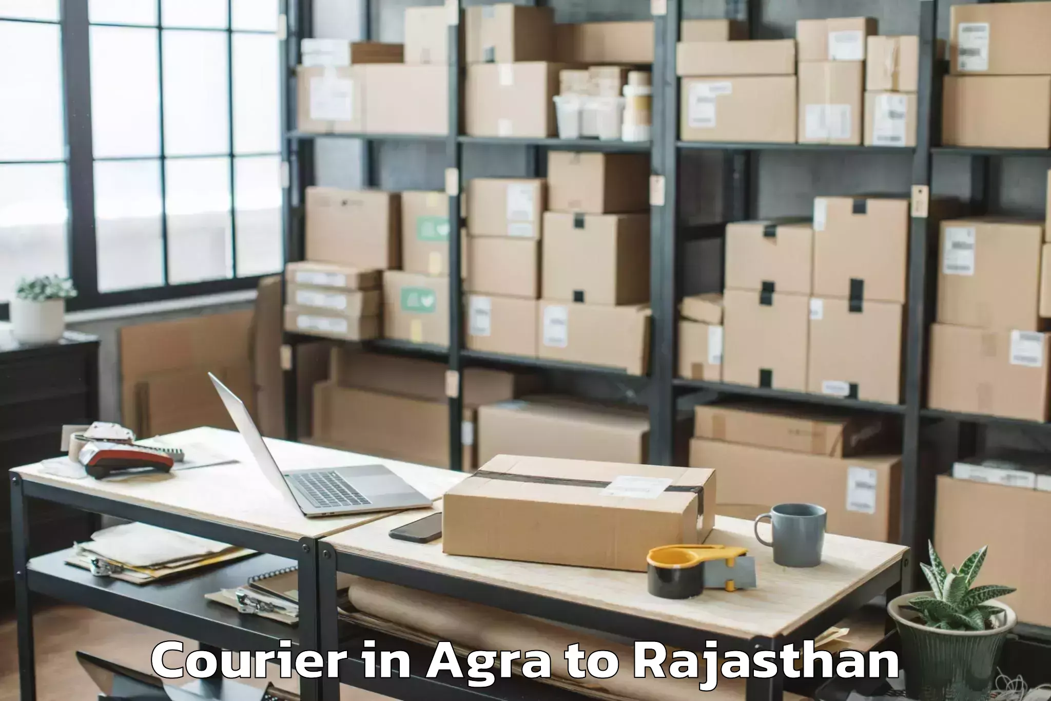 Leading Agra to Sadri Courier Provider